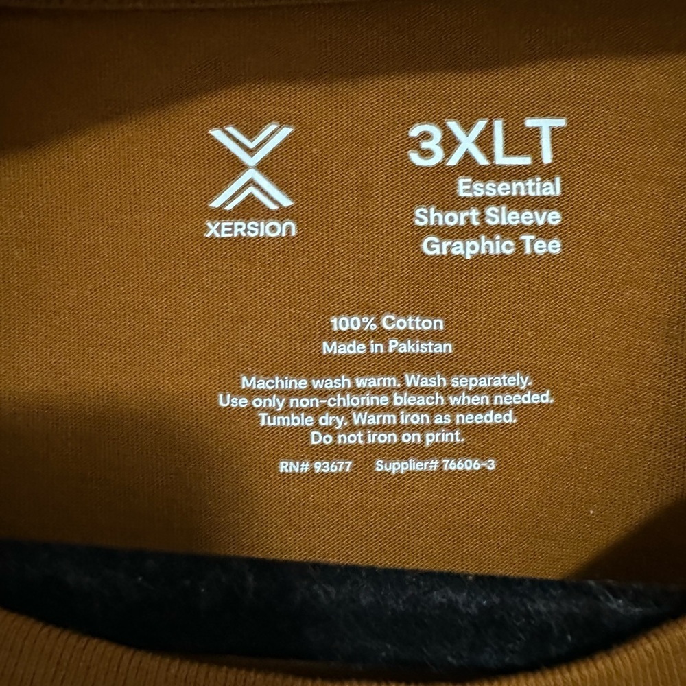 Xersion Men's Toasted Tee Graphic, Size 3XLT, NWT - Picture 5 of 8